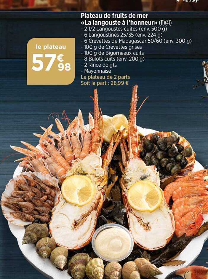 Plateau De Fruits De Mer «la Langouste à L'honneur»