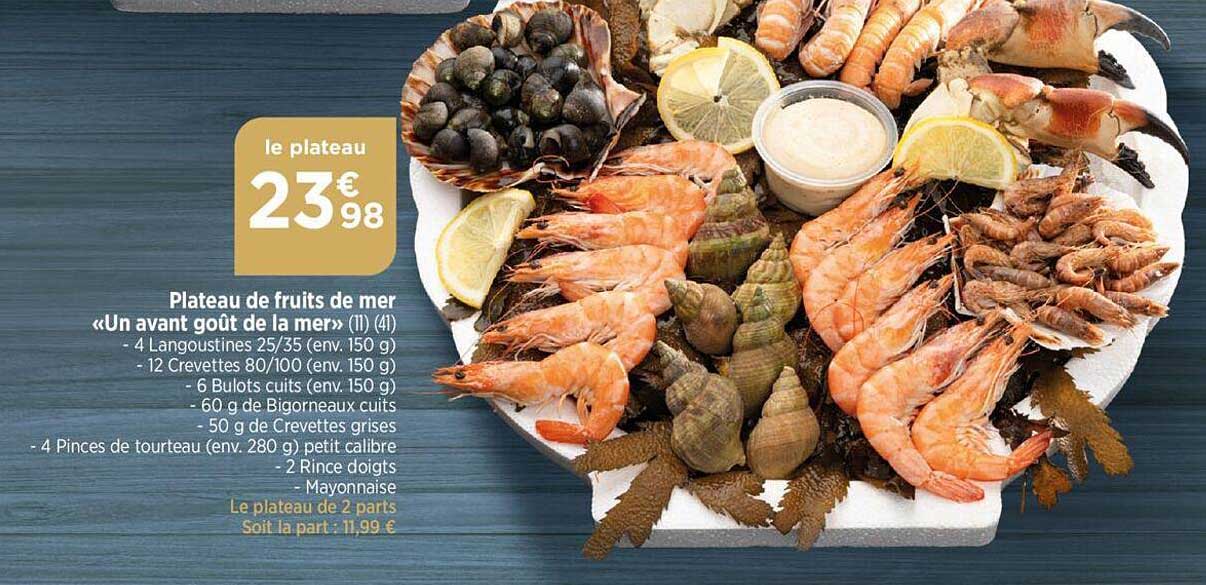 plateau de fruits de mer «un avant goût de la mer»