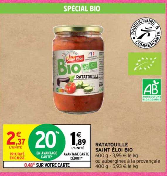 ratatouille saint éloi bio