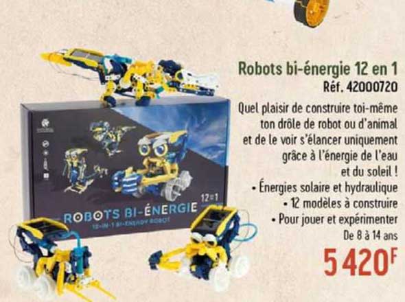 robots bi-énergie 12 en 1