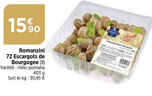 romanzini 72 escargots de bourgogne