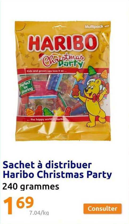 sachet à distribuer haribo christmas party
