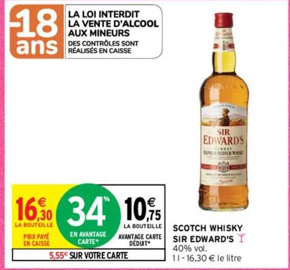 scotch whisky sir edward's