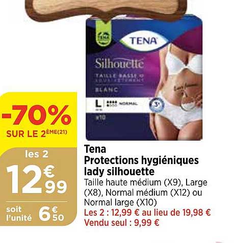 Tena Protections Hygiéniques Lady Silhouette
