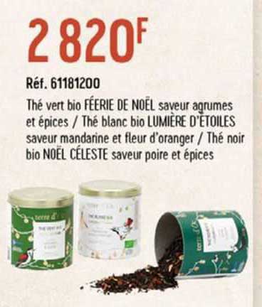 thé vert bio féerie de noël