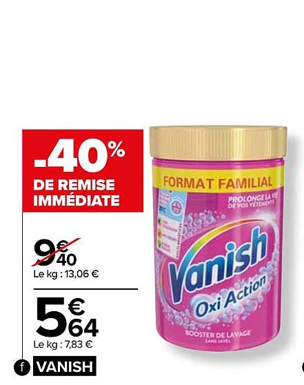 vanish oxi action