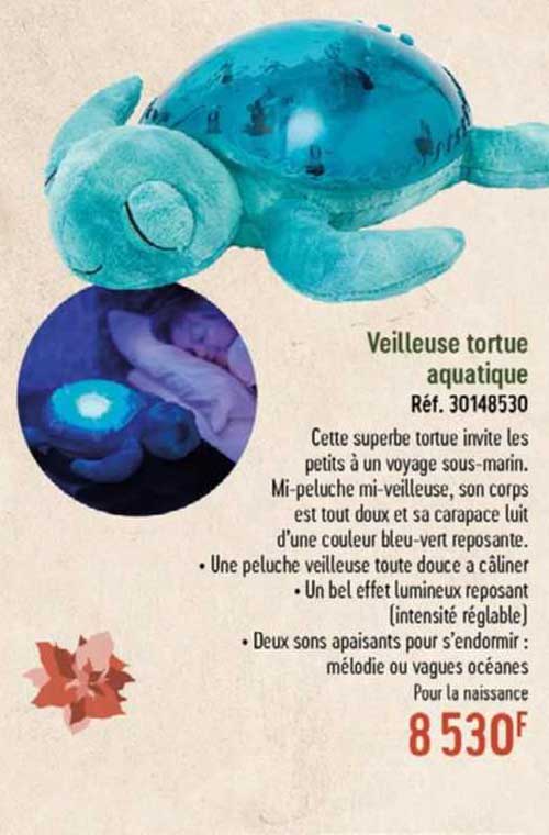 veilleuse tortue aquatique