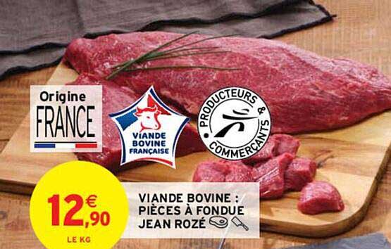 viande bovine : pièces à fondue jean rozé
