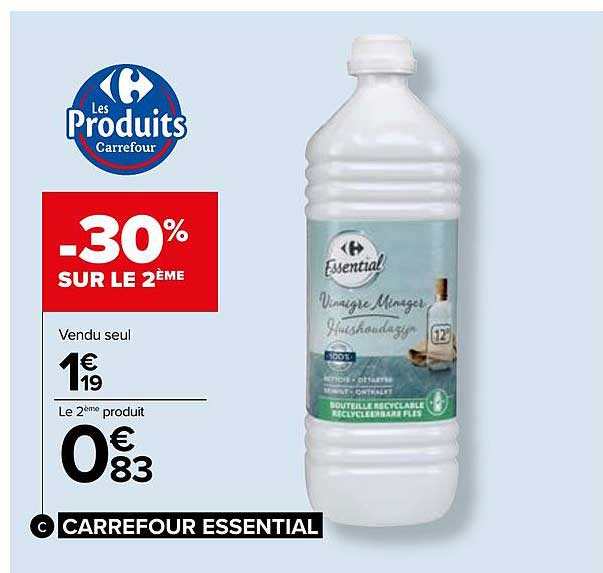 Vinaigre Ménager Carrefour Essential