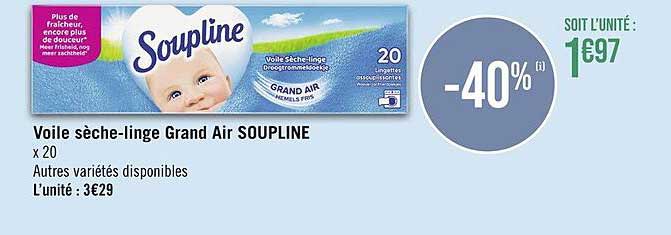 voile sèche-linge grand air soupline