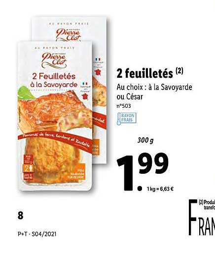 2 feuilletés pierre clot