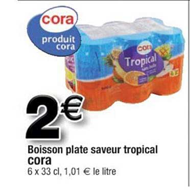 Boisson Plate Saveur Tropical Cora