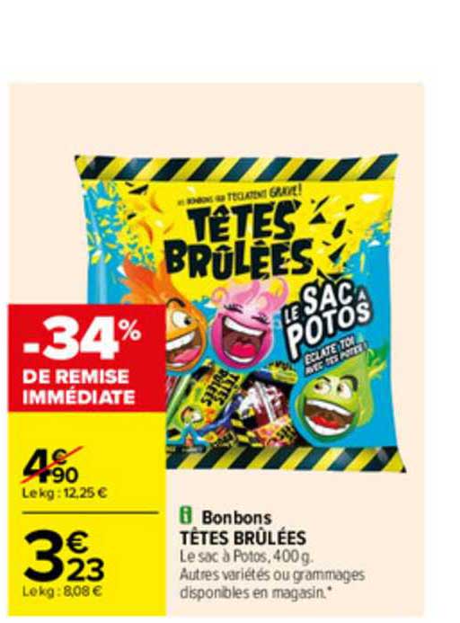 bonbons têtes brûlées