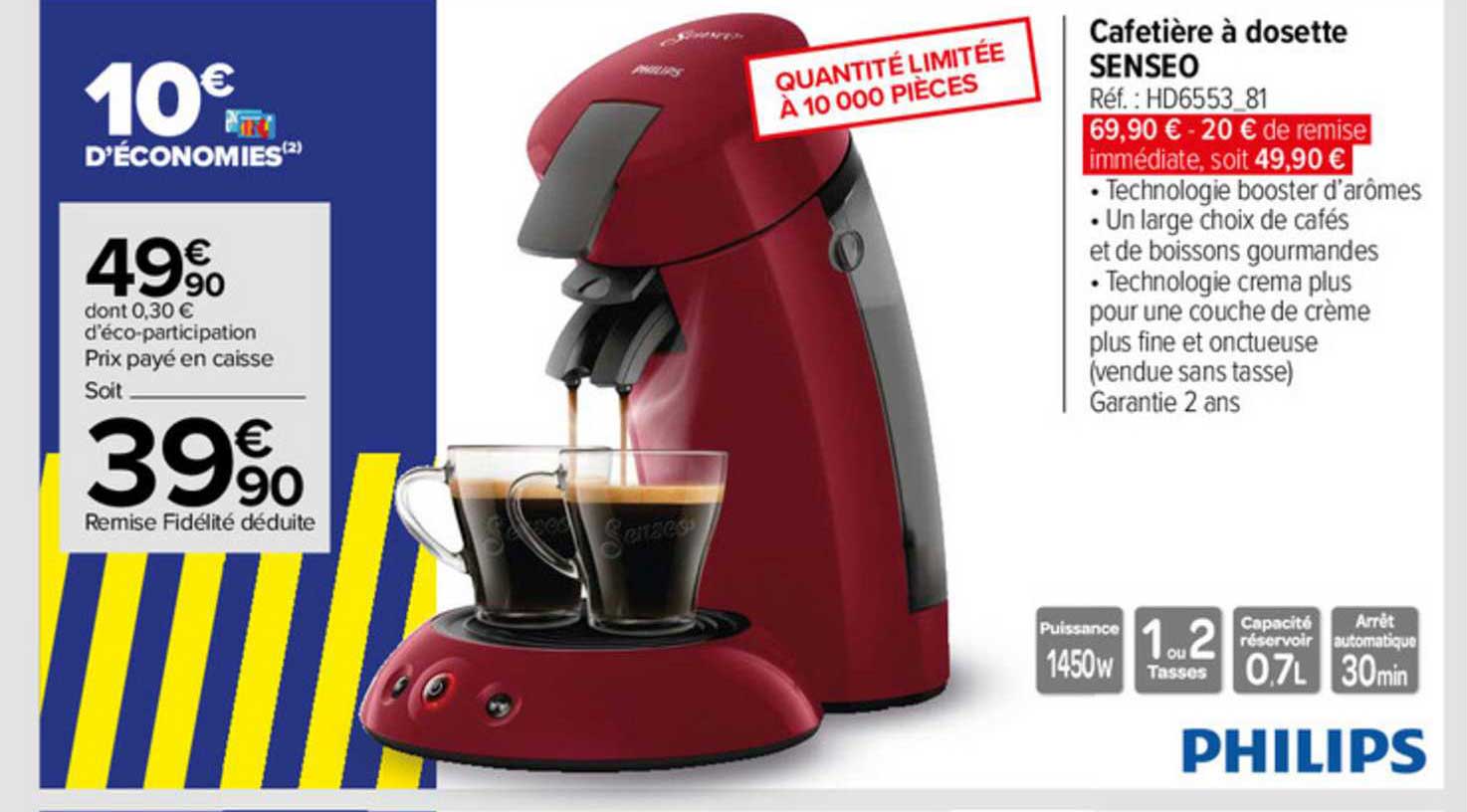 Cafetière à Dosette Senseo