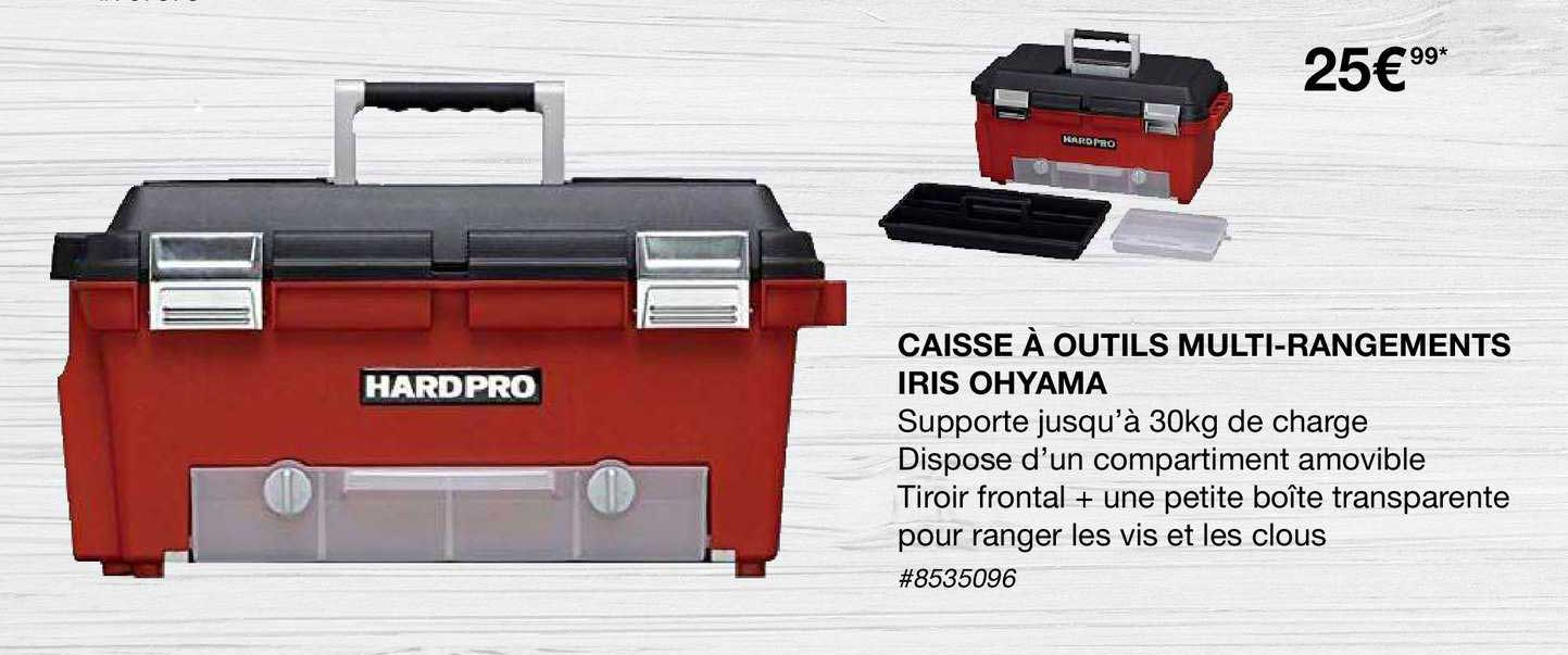 Caisse à Outils Multi Rangements Iris Ohyama