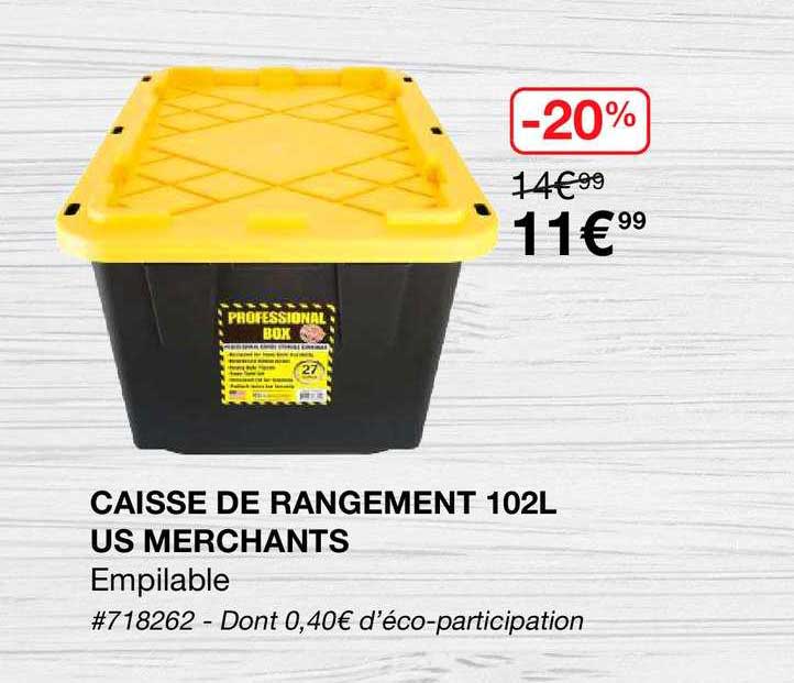Caisse De Rangement 102l Us Merchants