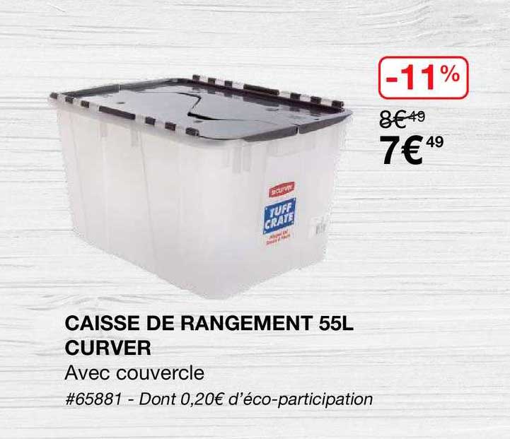 caisse de rangement 55l curver