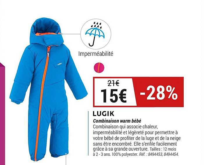 combinaison warm bébé lugik