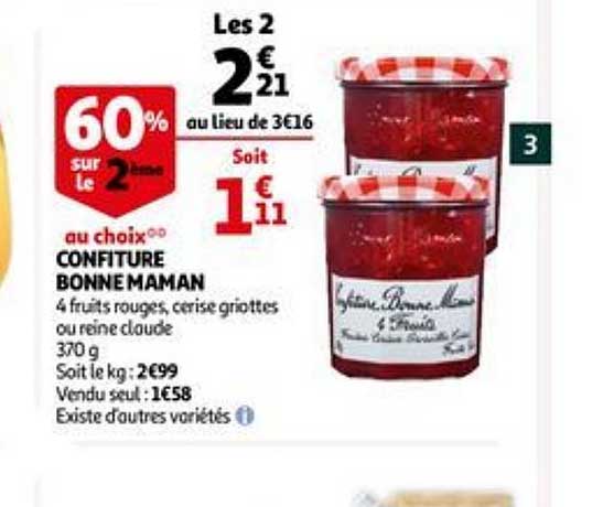 confiture bonne maman