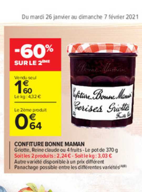 confiture bonne maman