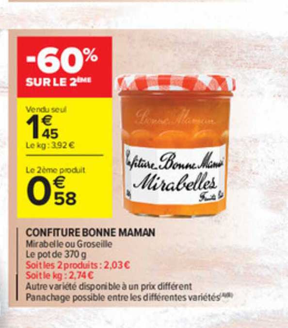 confiture bonne maman