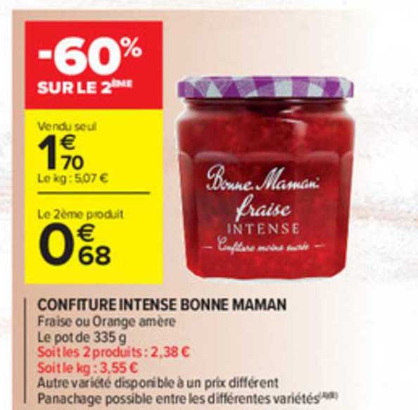 confiture intense bonne maman