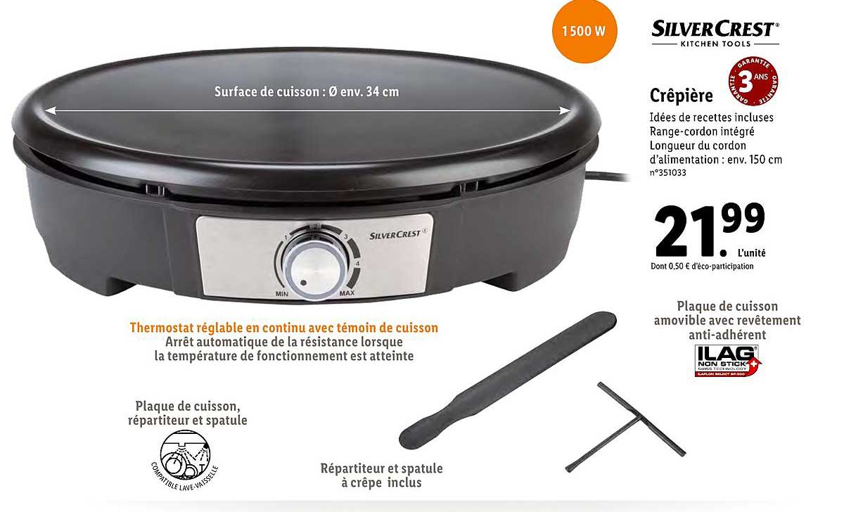 crêpière silver crest