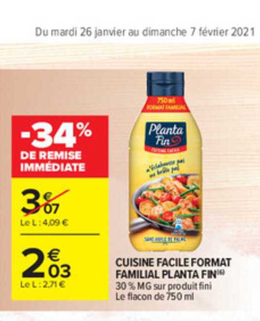 cuisine facile format familial planta fin -34% de remise immédiate