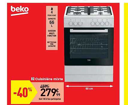 Cuisinière Mixte Beko
