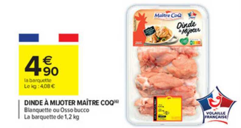 dinde à mijoter maître coq