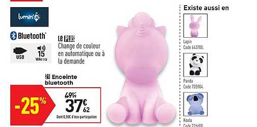 Enceinte Bluetooth Lumin'us