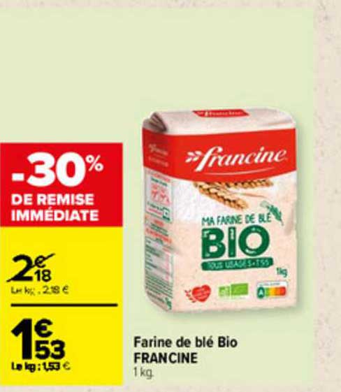 Farine De Blé Bio Francine