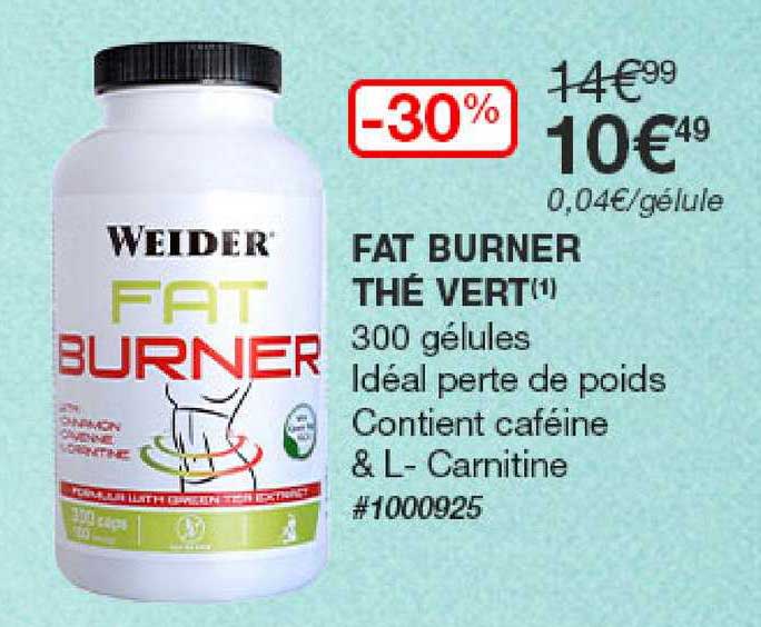 fat burner thé vert