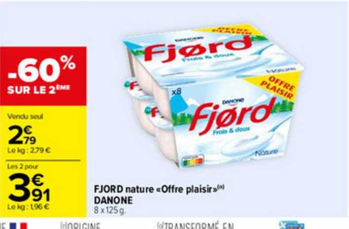 Fjord Nature «offre Plaisir» Danone