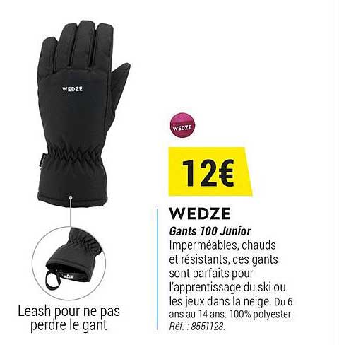 gants 100 junior wedze