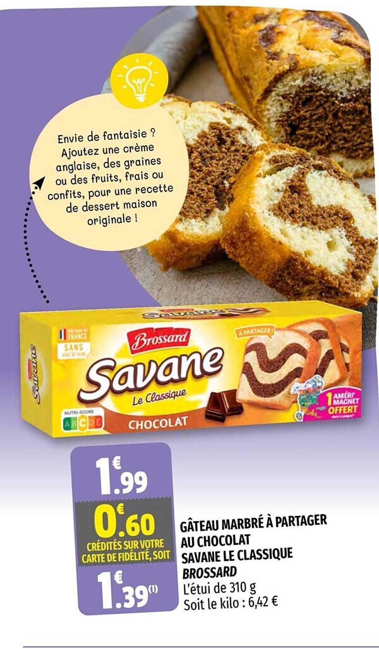gâteau marbré à partager au chocolat savane le classique brossard