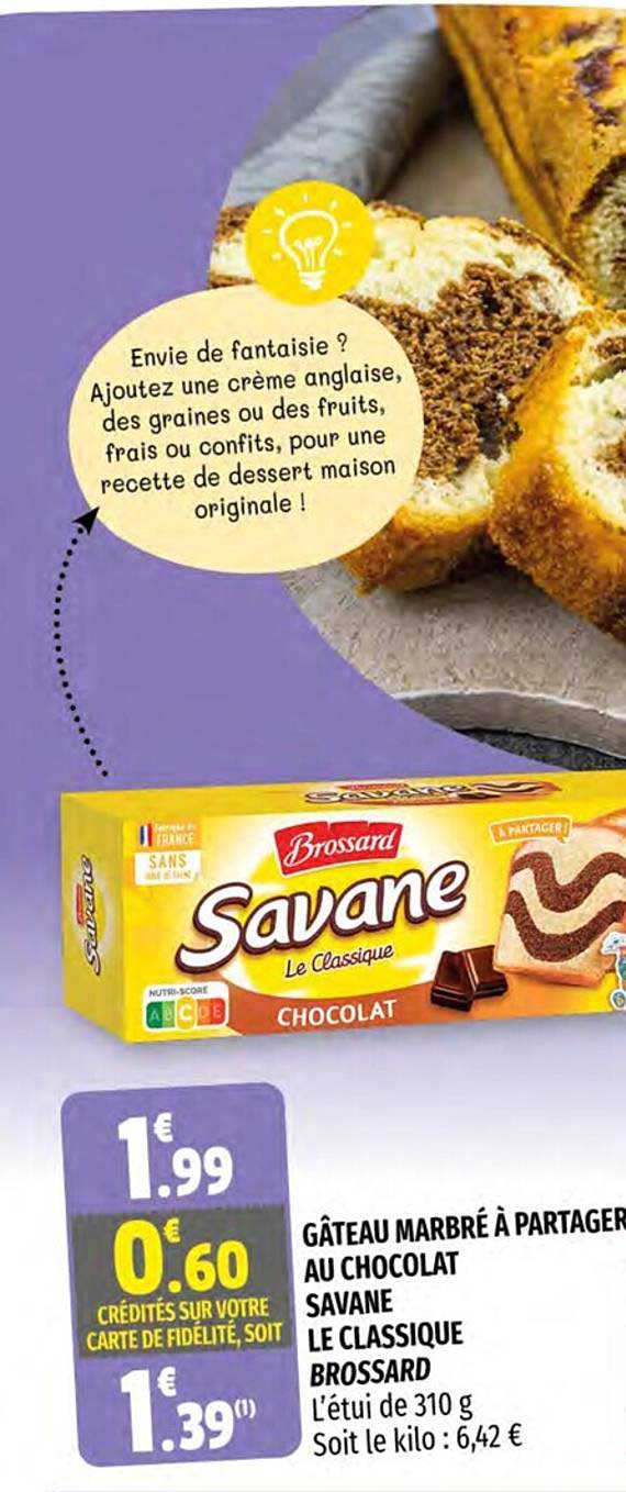 gâteau marbré à partager au chocolat savane le classique brossard