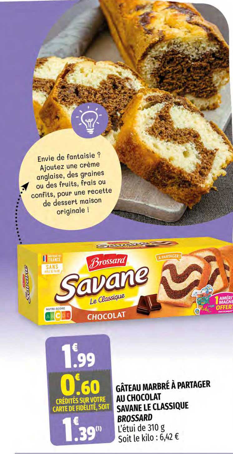 Gâteau Marbré à Partager Au Chocolat Savane Le Classique Brossard