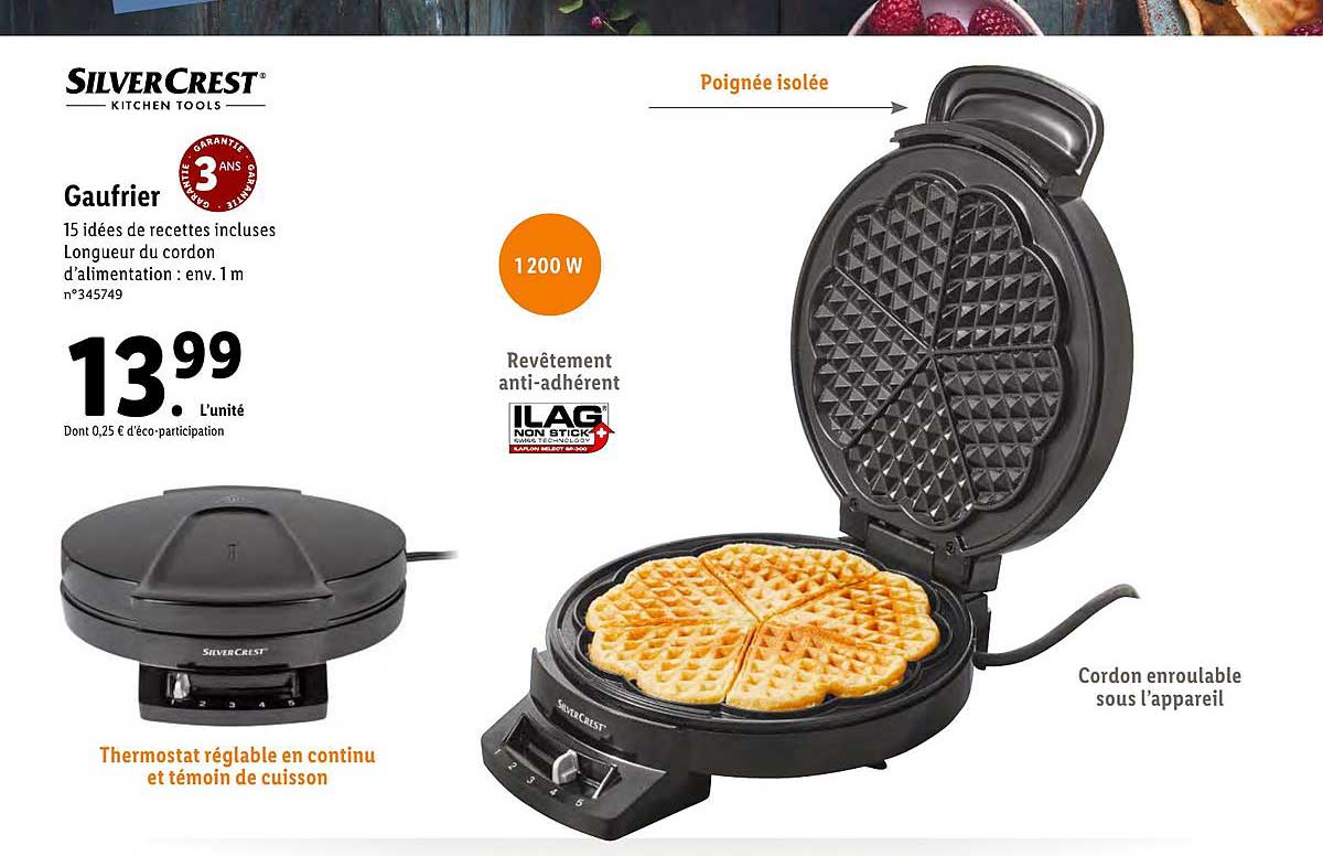 gaufrier silver crest