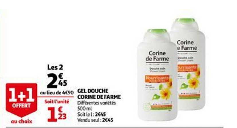 gel douche corine de farme