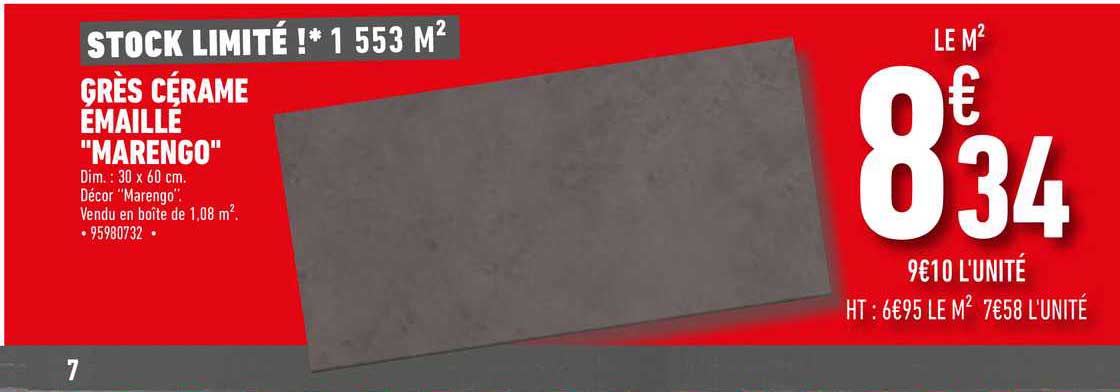 grès cérame émaillé "marengo"