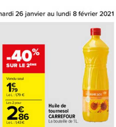 Huile De Tournesol Carrefour