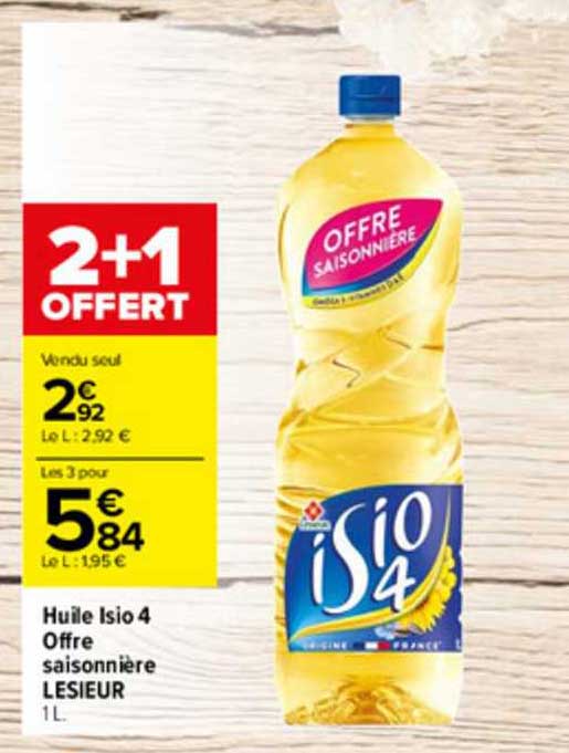 huile isio 4 offre saisonnière lesieur