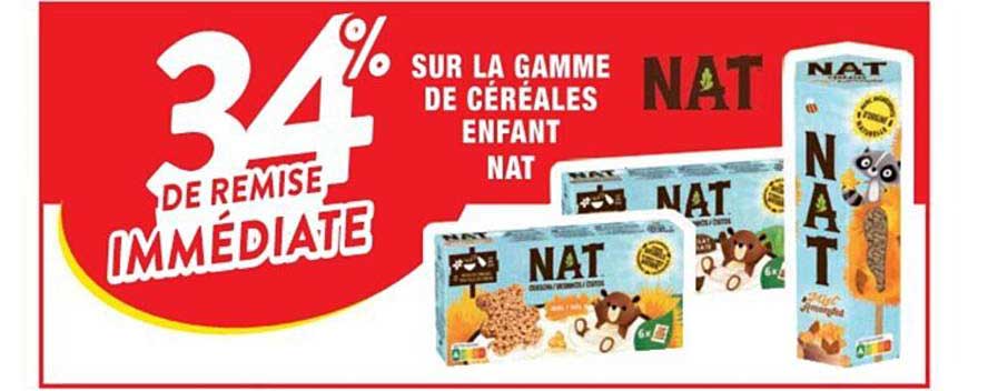 la gamme de céréales enfant nat