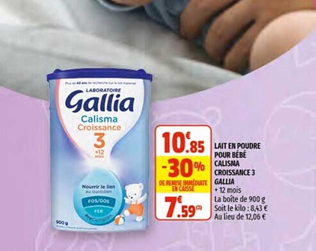 Lait En Poudre Pour Bébé Calisma Croissance 3 Gallia