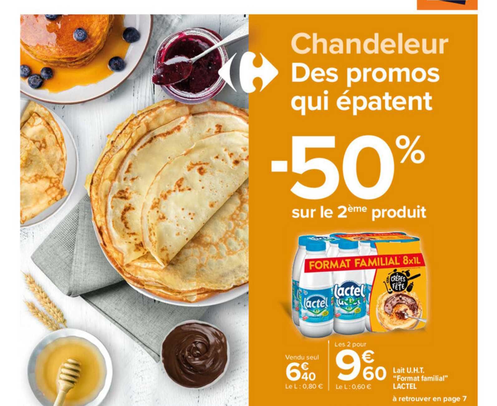 lait u.h.t. "format familial" lactel