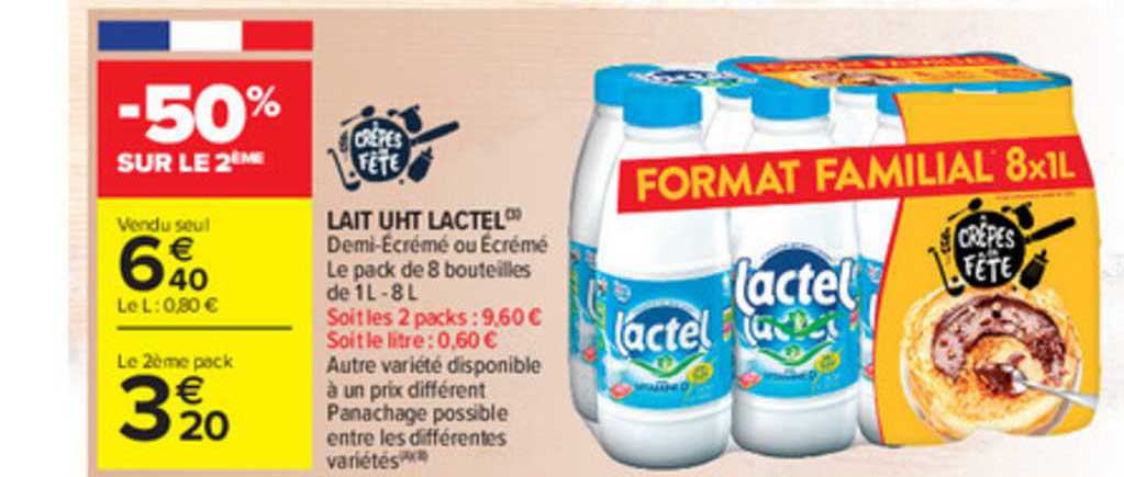 Lait Uht Lactel