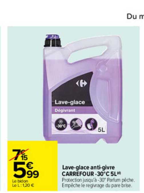 lave-glace anti-givre carrefour -30° 5l