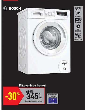 lave linge frontal bosch