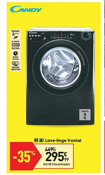 lave linge frontal candy